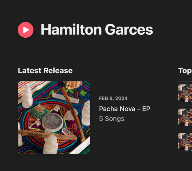 Hamilton Garces's iTunes Profile